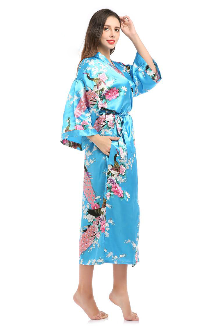 Vintage Fashion Tokyo - 女性のための孔雀の花のドレス,日本の衣装,バスローブ,東京ファッション,日本,全国トレンド,セクシーな着物,浴衣ノベルティ,イブニングドレス