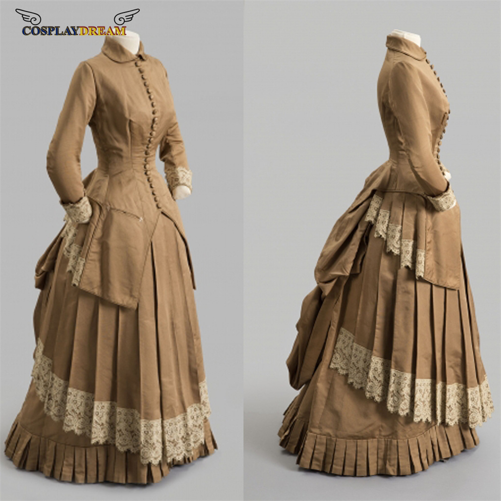 Vintage Fashion Women Dresses - 19世紀のファッションドレス、ビクトリア朝のバッスルボールガウン、ビクトリア朝のゴシック、エドワード朝のサザンベルドレス、女性用ヴィンテージドレス