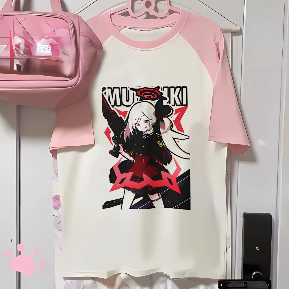 Vintage Fashion Archive - ブルーアーカイブ tシャツ 女子高生 ヴィンテージ 韓国ファッション y2k
