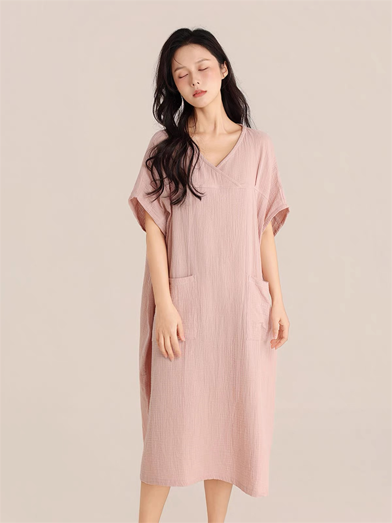 Vintage Fashion Women Dresses - ヴィンテージ風プラスサイズレディースサマードレス 100%コットン ストリートウェア エレガント オーバーサイズ マキシドレス