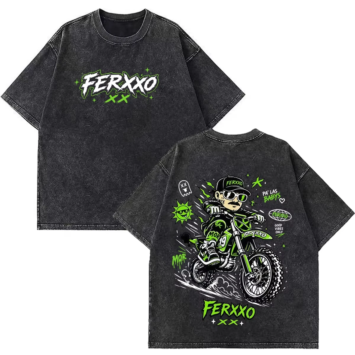 Vintage Fashion Tokyo - アニメ東京グールカネキケンヴィンテージウォッシュ Tシャツ男性女性服ファッション Tシャツ高