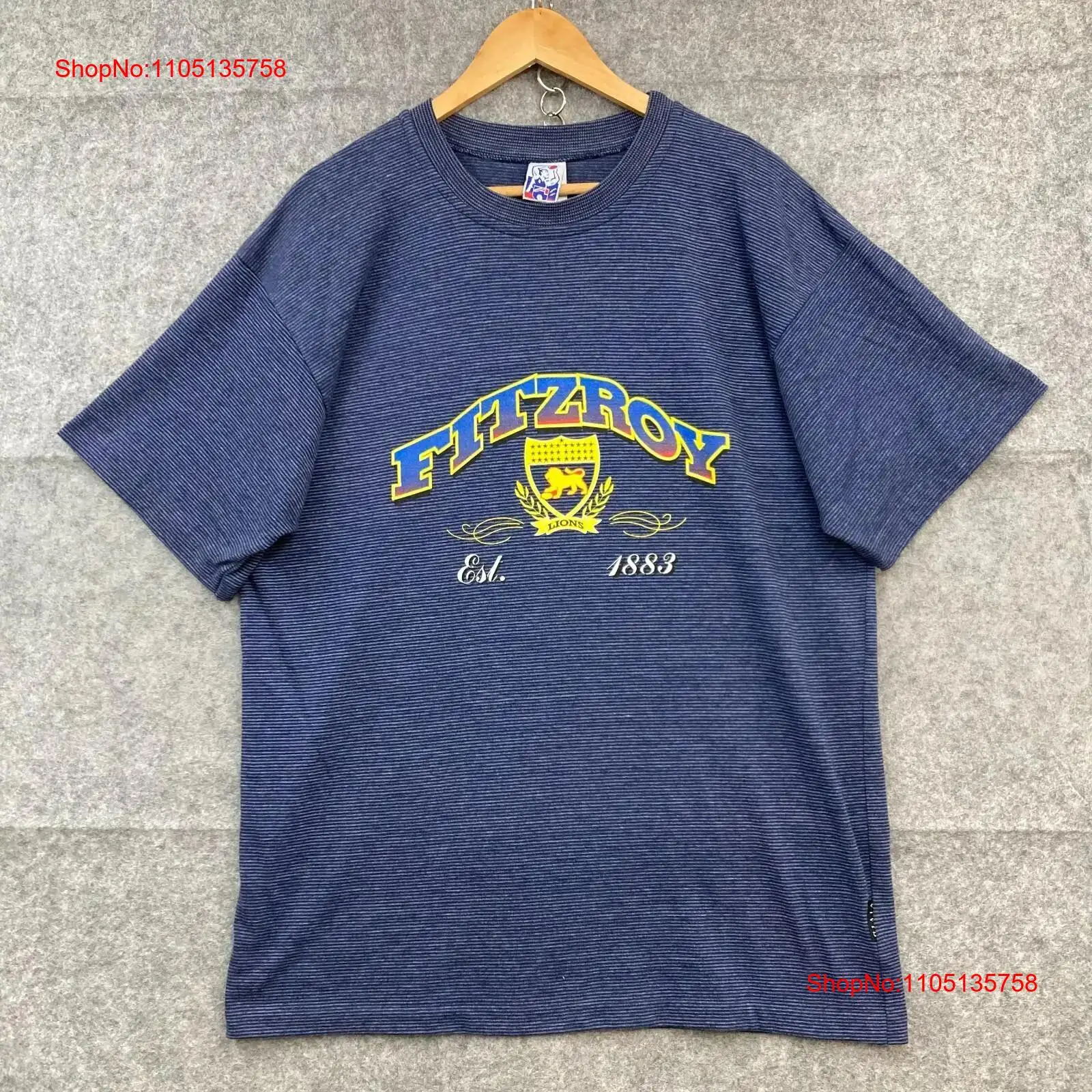 Vintage Fashion Brisbane - ヴィンテージ フィッツロイ ブリスベン ライオンズ T シャツ