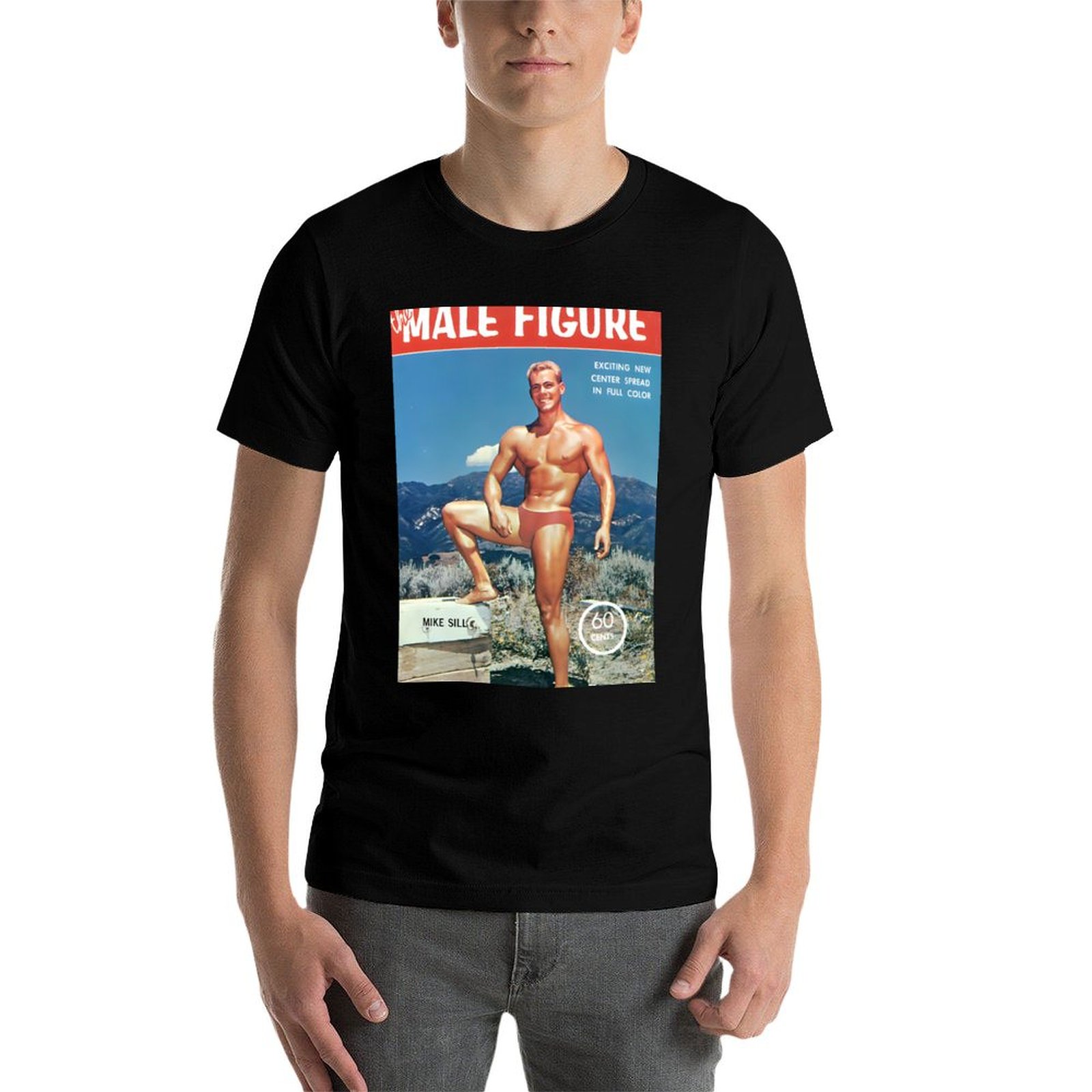 マイク・シルと男性像の絵柄 - ヴィンテージ風筋肉質男性モデ - Vintage Fashion Magazine のレビューと価格