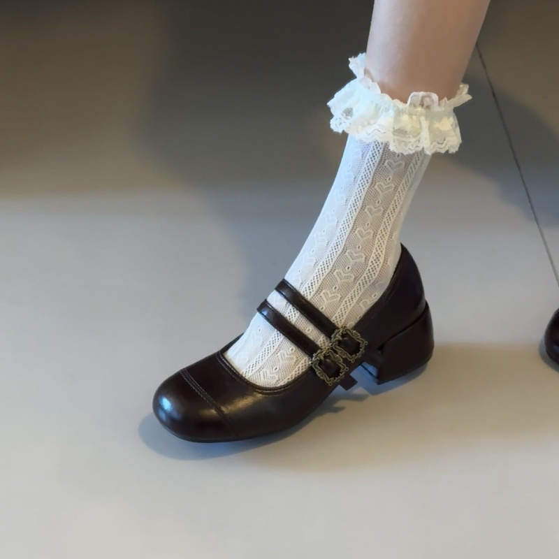 ヴィンテージ厚底ヒールレディースメリージェーンシューズファッ - Vintage Fashion Women Dresses のレビューと価格