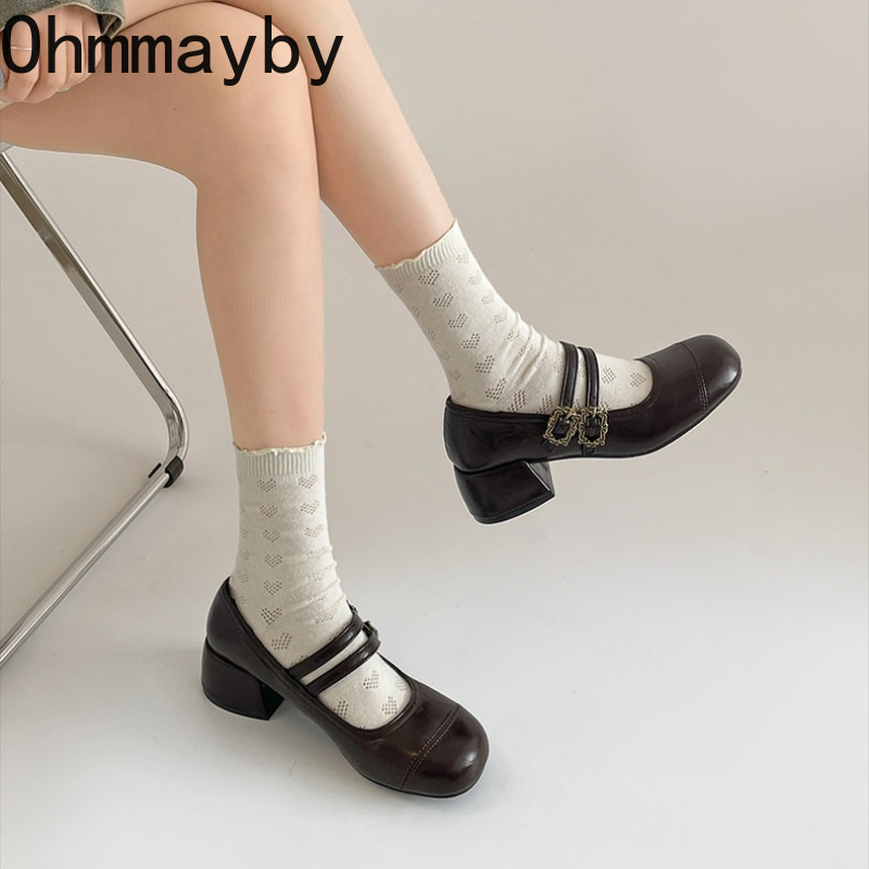 ヴィンテージ厚底メリージェーンシューズ ファッションメタルバ - Vintage Fashion Women Dresses のレビューと価格