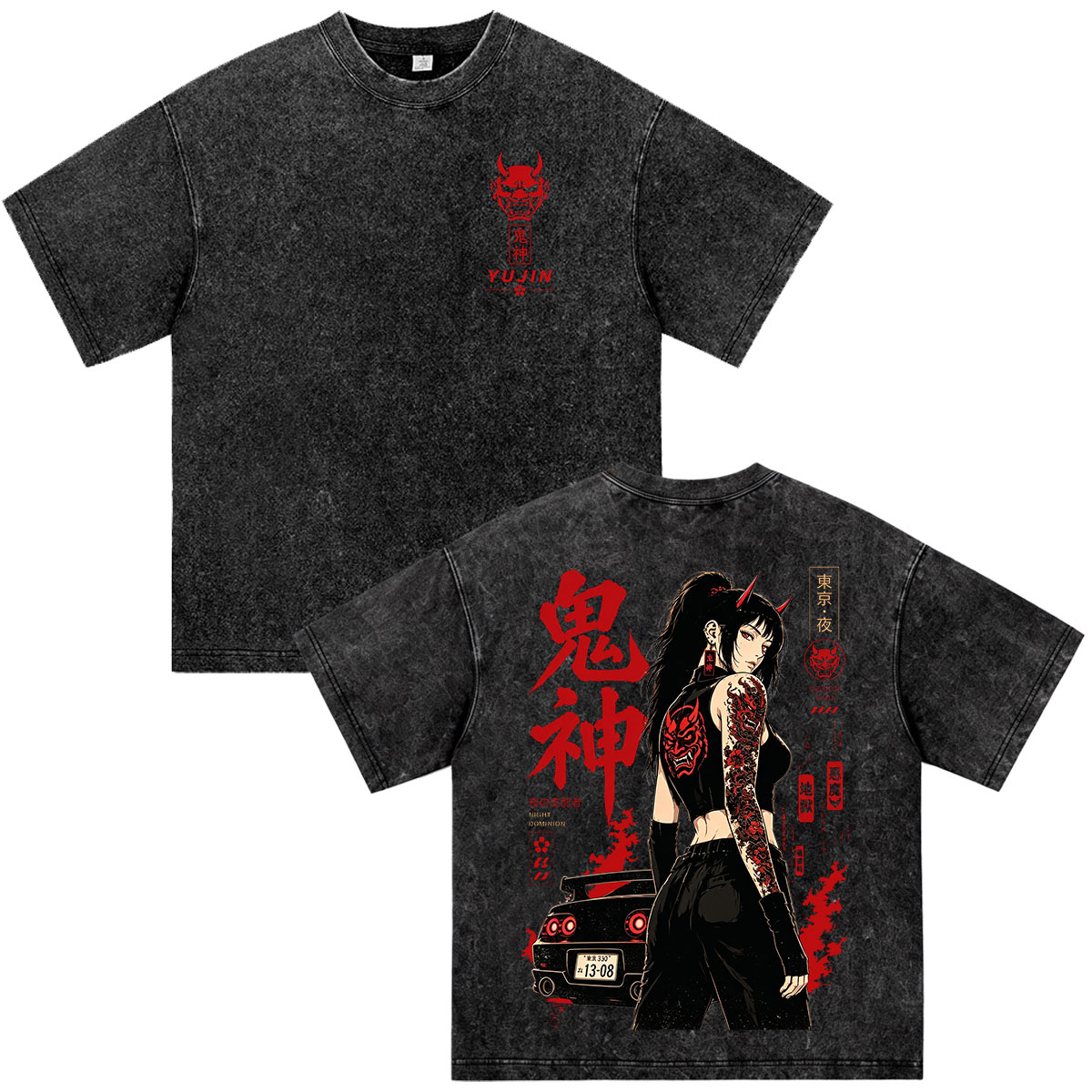 アニメ「インチャイナルD」ドリフト東京ドラゴンJDMレーシン - Vintage Fashion Tokyo のレビューと価格