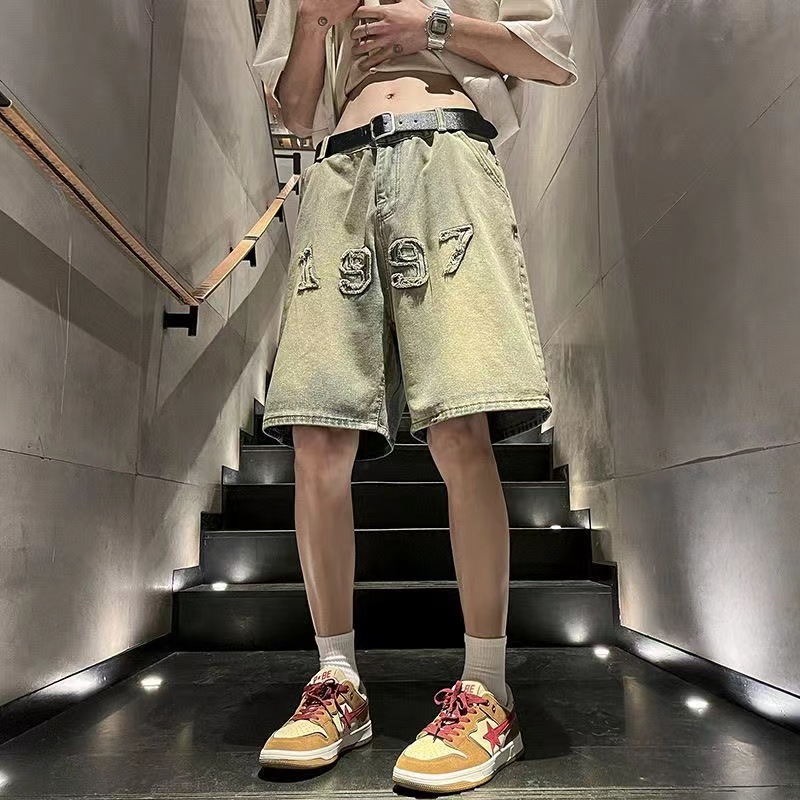 メンズ マッドカラー デニムショーツ 5インチ ヴィンテージ - Vintage Fashion Instagram のレビューと価格