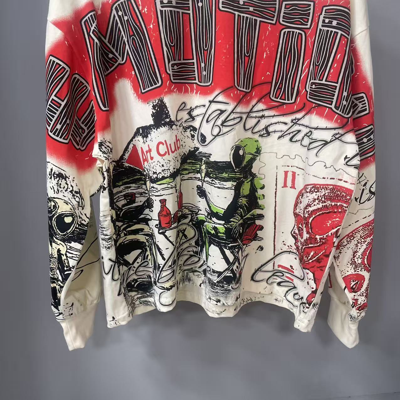 高品質デザイナー MIXED-EMOTION 長袖Tシャツ  - Vintage Fashion Prints のレビューと価格
