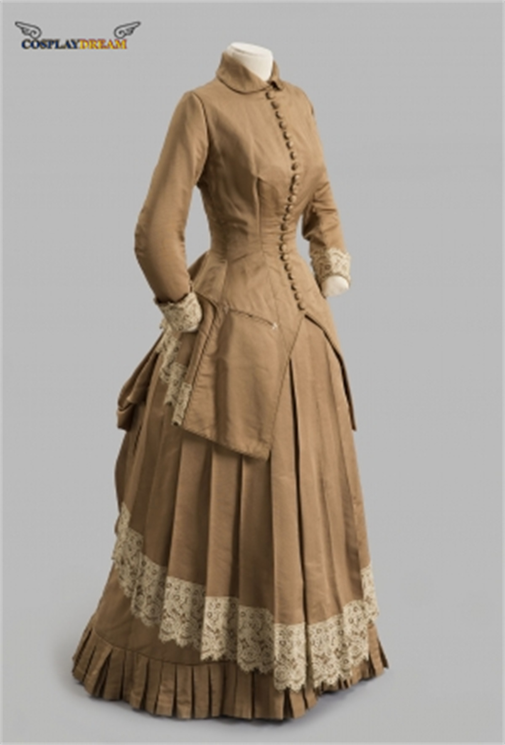 19世紀のファッションドレス、ビクトリア朝のバッスルボールガ - Vintage Fashion Women Dresses のレビューと価格