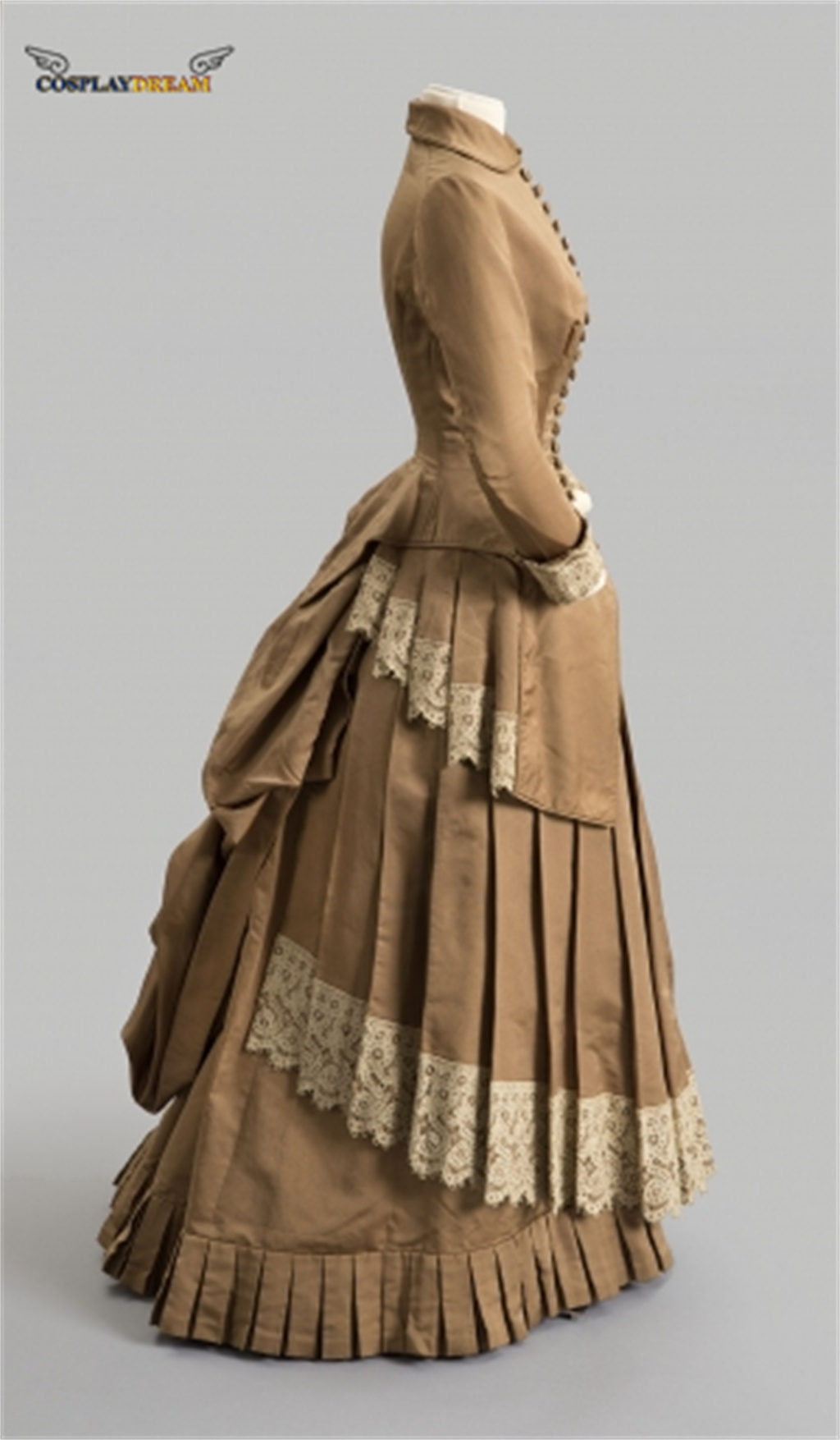 19世紀のファッションドレス、ビクトリア朝のバッスルボールガ - Vintage Fashion Women Dresses のレビューと価格