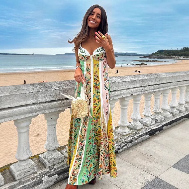 ファッションエレガントな女性のノースリーブパーティードレスカ - Vintage Fashion Women Dresses のレビューと価格