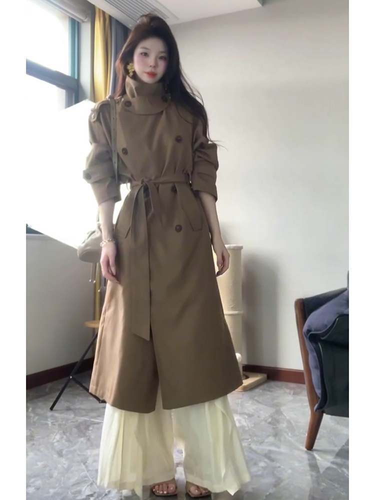 エレガントなダブルボタンスタンドカラーウィンドブレーカー、レ - Vintage Fashion Years のレビューと価格