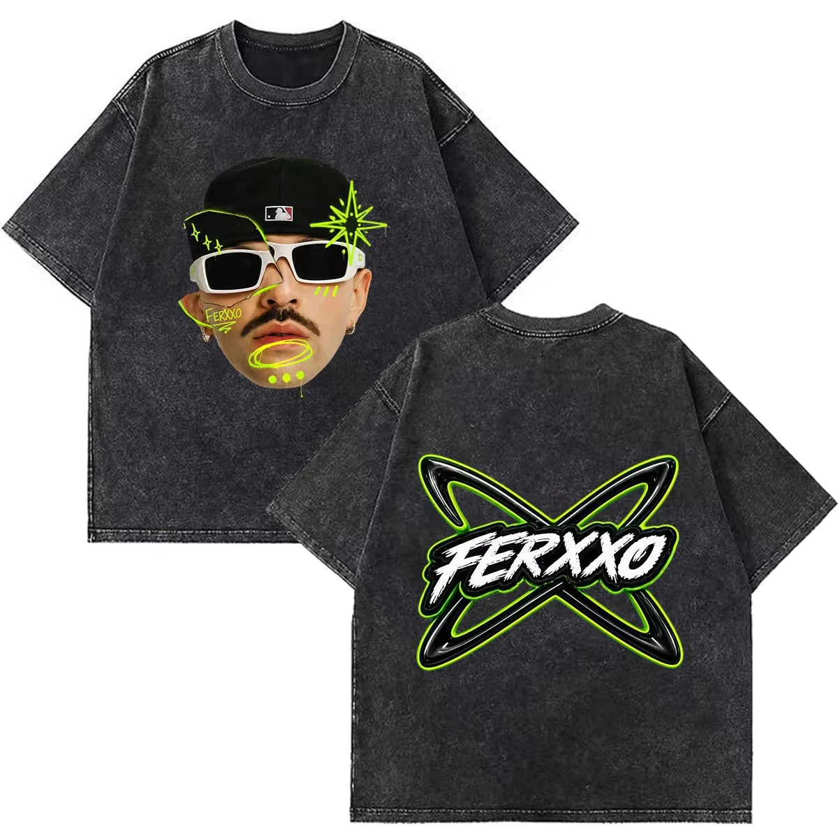 アニメ東京グールカネキケンヴィンテージウォッシュ Tシャツ男 - Vintage Fashion Tokyo のレビューと価格