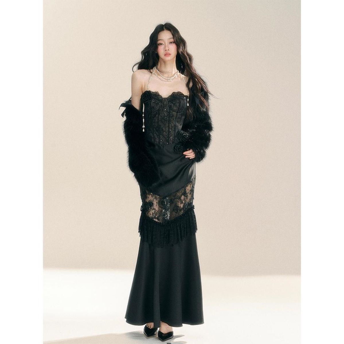 ヴィンテージゴシックグランジ Y2k レースドレス女性ダーク - Vintage Fashion Women Dresses のレビューと価格
