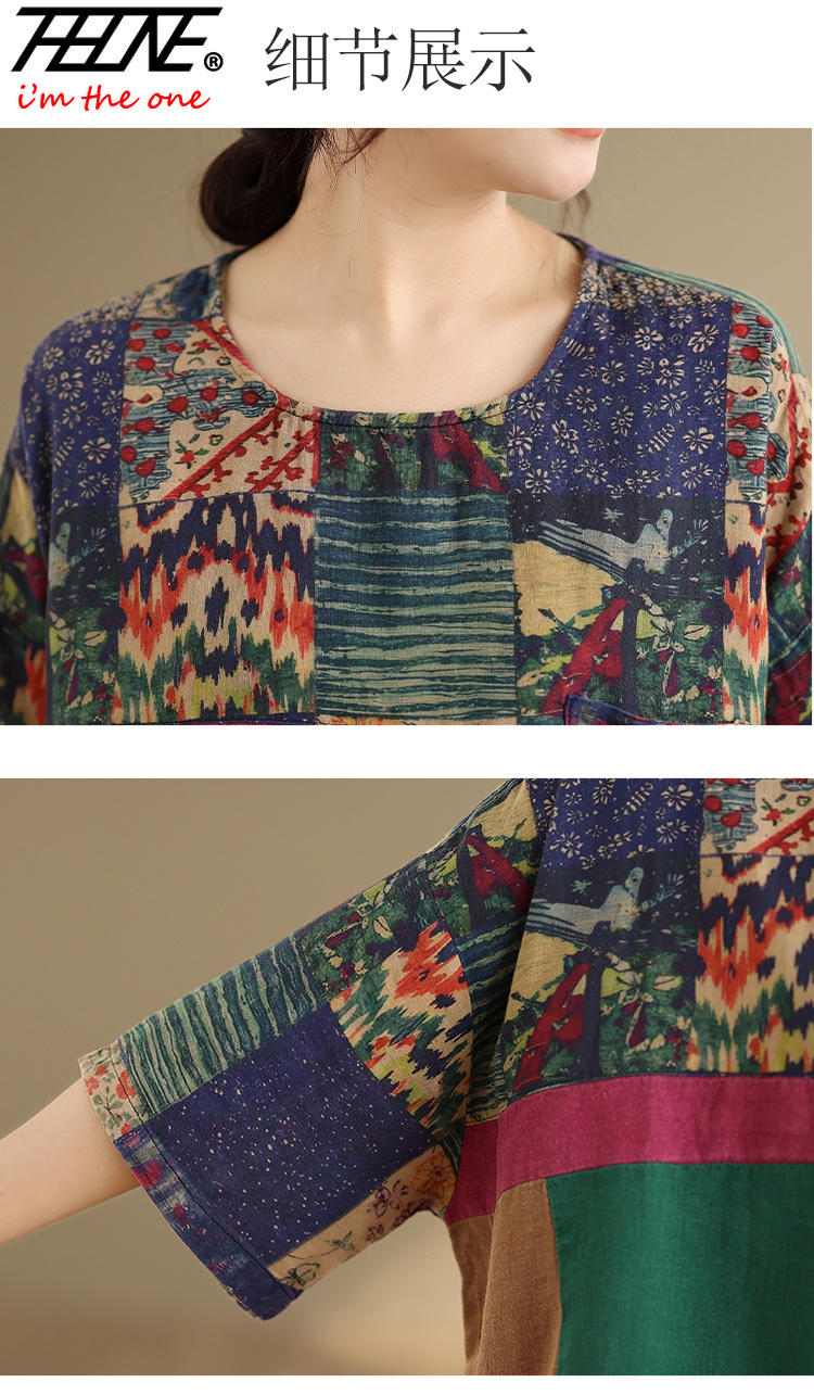 THHONE プラスサイズのファッション夏の女性のブラウスコ - Vintage Fashion Plus Size のレビューと価格