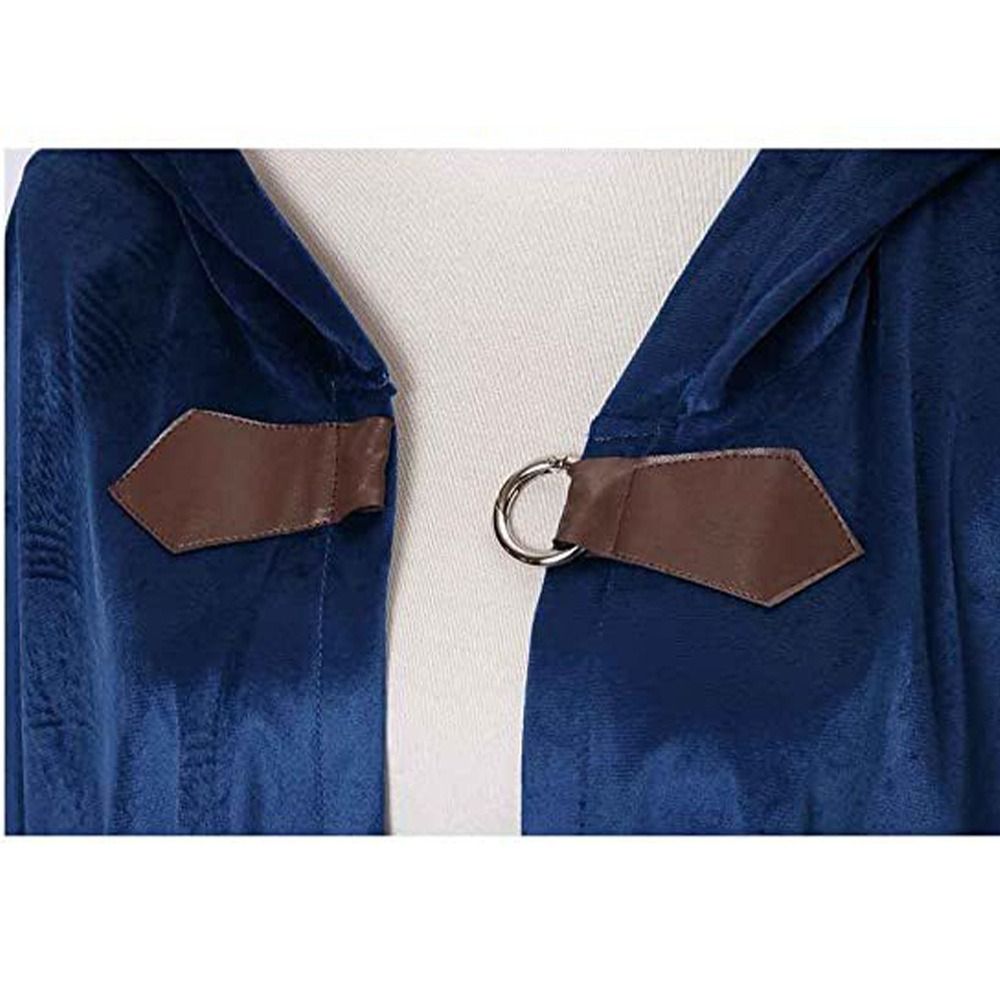 ファッションソリッドカラーベルベットフード付きマントヴィンテ - Vintage Fashion Style Men のレビューと価格