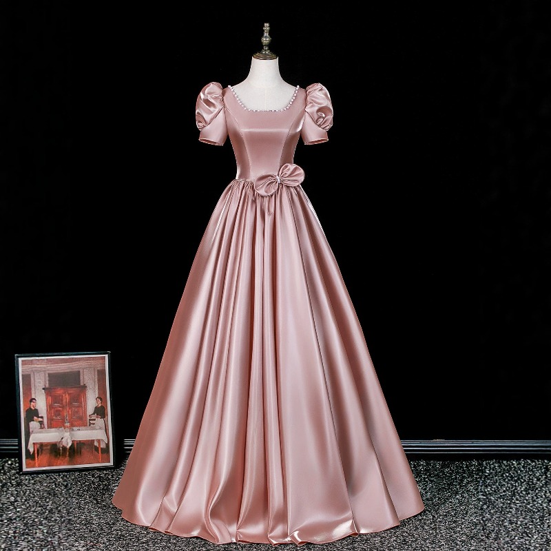 2026年夏新作 レディース ヴィンテージ風 サテン スクエ - Vintage Fashion Women Dresses のレビューと価格