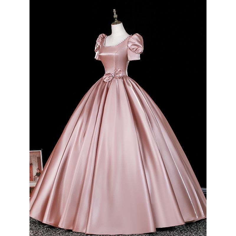 2026年夏新作 レディース ヴィンテージ風 サテン スクエ - Vintage Fashion Women Dresses のレビューと価格
