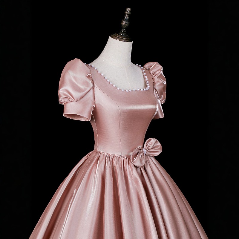 2026年夏新作 レディース ヴィンテージ風 サテン スクエ - Vintage Fashion Women Dresses のレビューと価格