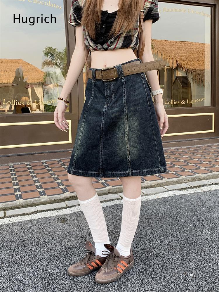 ストリートウェア ヴィンテージ Aライン デニム ミディスカ - Denim Skirt Midi Vintage のレビューと価格