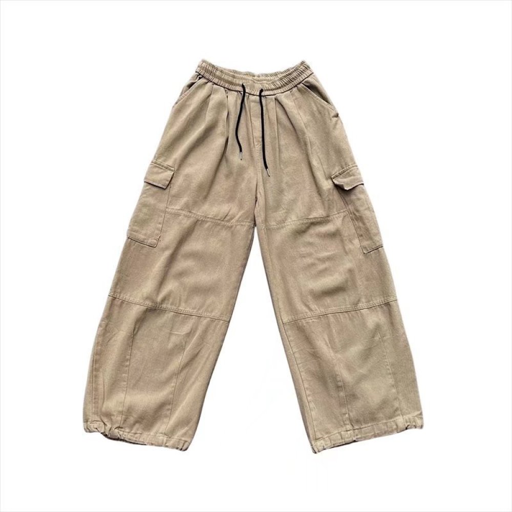 日本のストリートウェアカーゴパンツ メンズ ルーズストレート - Vintage Fashion Style Men のレビューと価格