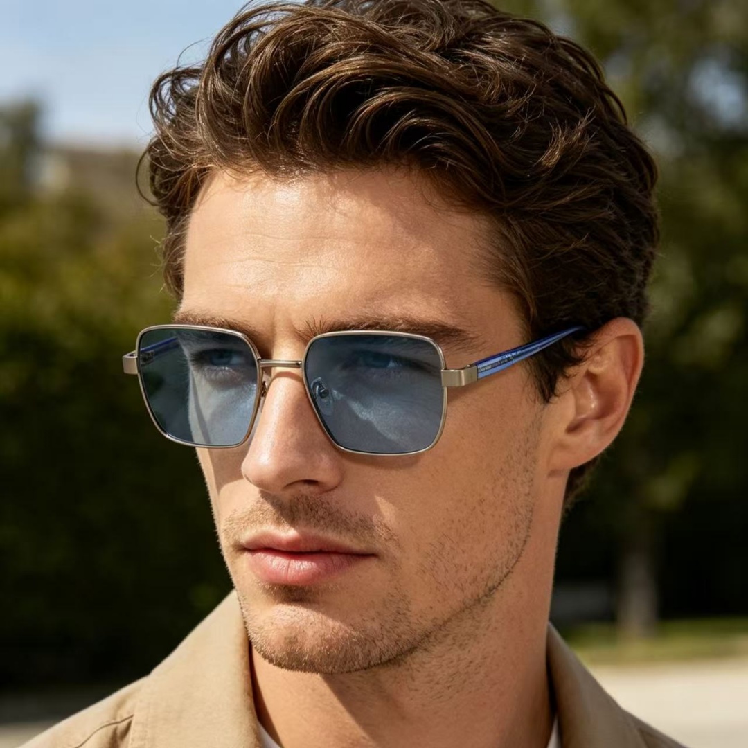 ファッションスクエアサングラス男性女性ヴィンテージパンクスタ - Vintage Fashion Style Men のレビューと価格