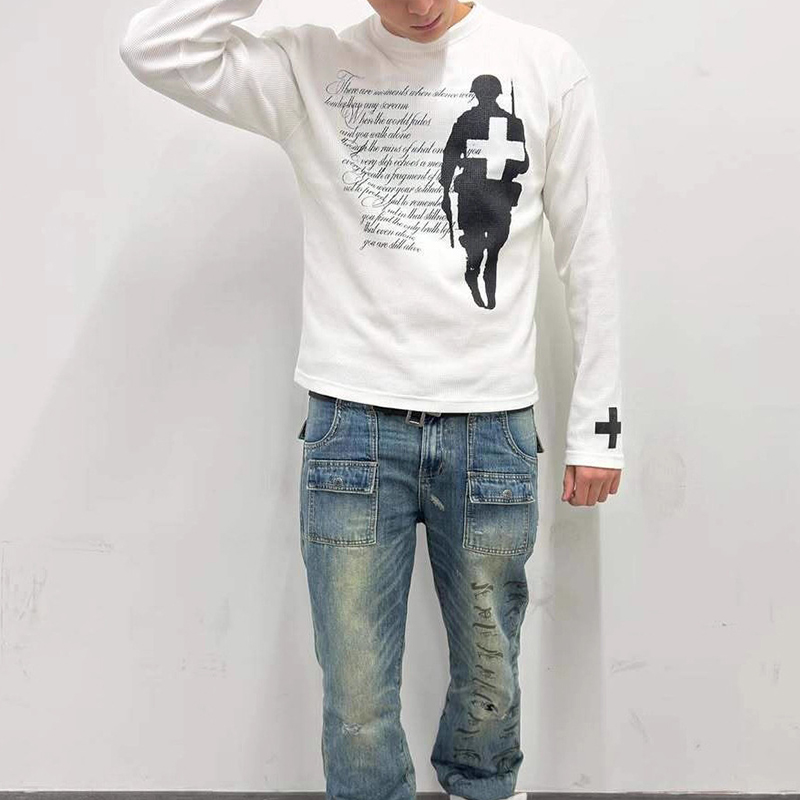 ファッション原宿秋ストリートトレンドヴィンテージプリントラウ - Vintage Fashion Prints のレビューと価格